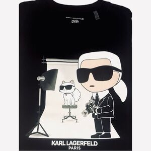 Karl Lagerfeld Paris - Karl Choupette Photo Graphic T-Shirt SM TShirt Cat Tee